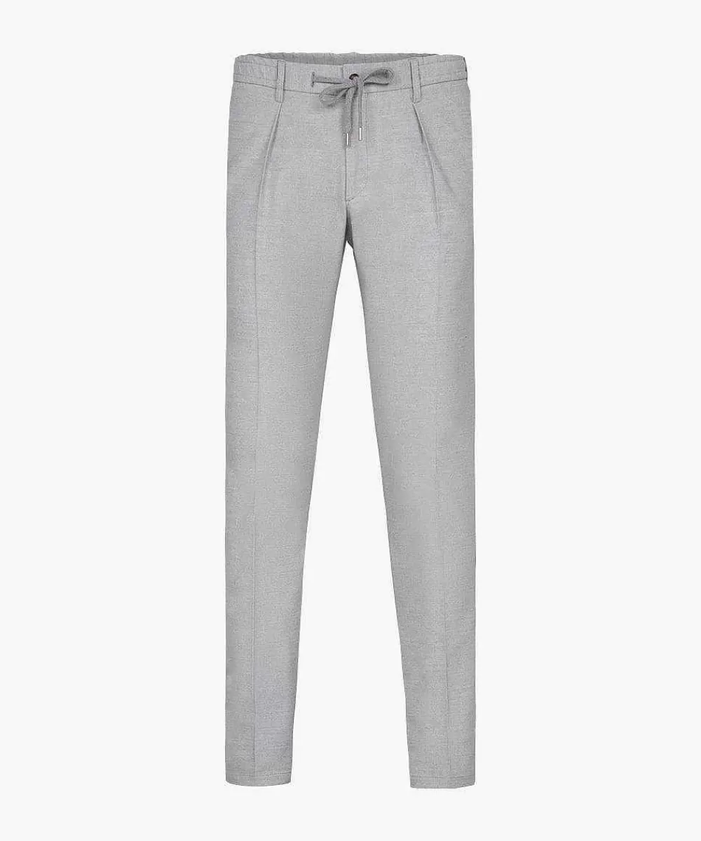 Profuomo Grijze Katoen Flanel Sportcord> Sportcord Broeken
