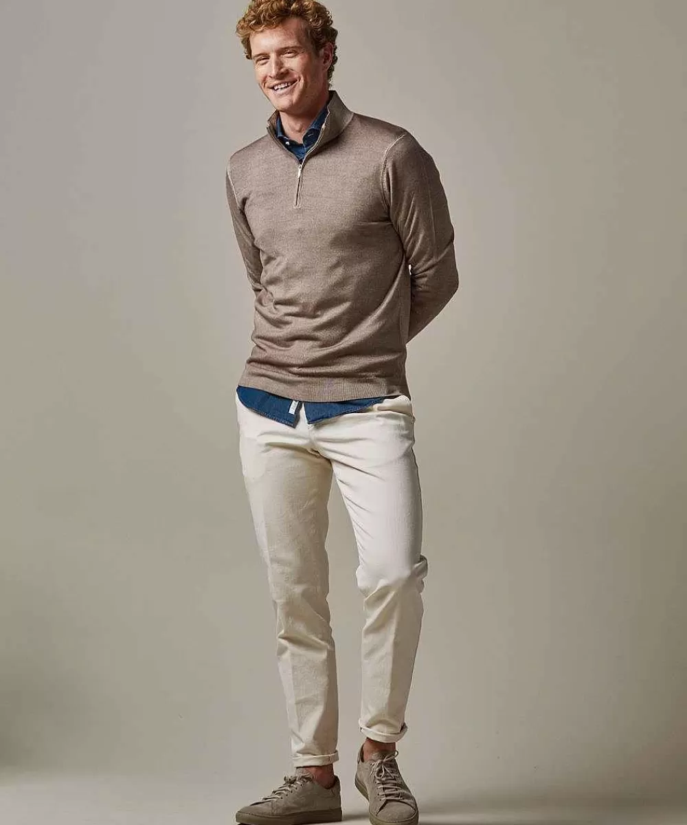 Profuomo Merino Acid-Dye Half Zip> Half Zip Truien
