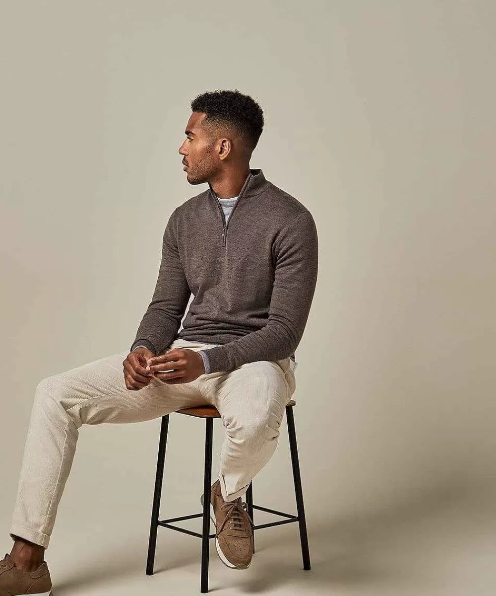 Profuomo Merino Half Zip> Half Zip Truien
