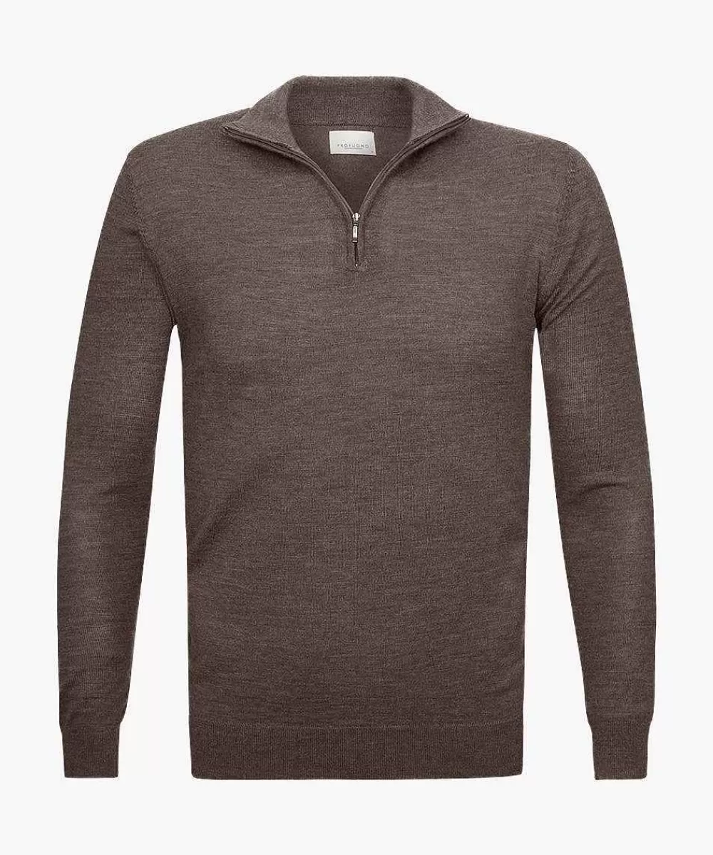 Profuomo Merino Half Zip> Half Zip Truien