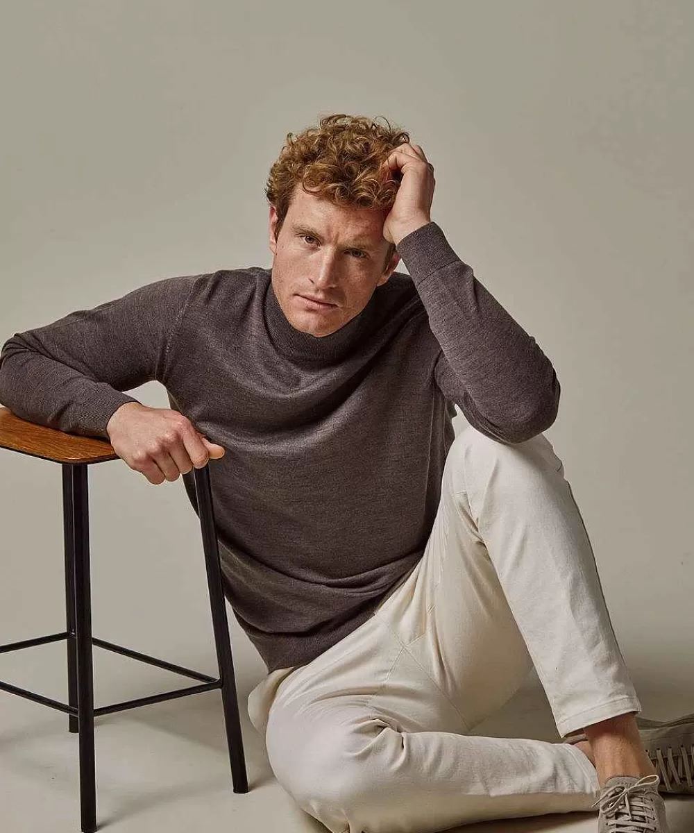 Profuomo Merino Mock Neck> Coltruien