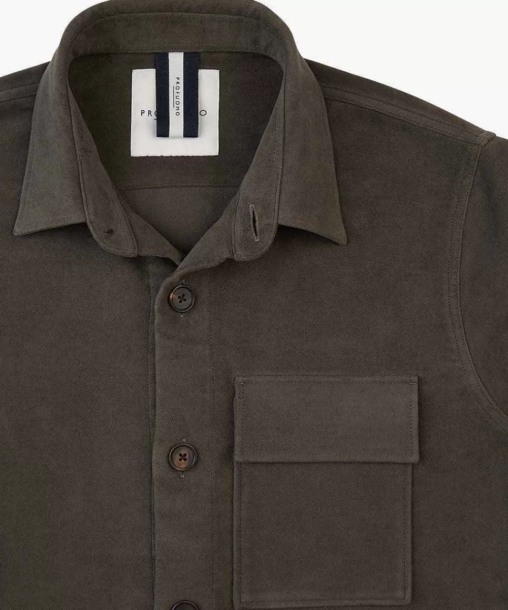 Profuomo Moleskin Overshirt> Overshirts