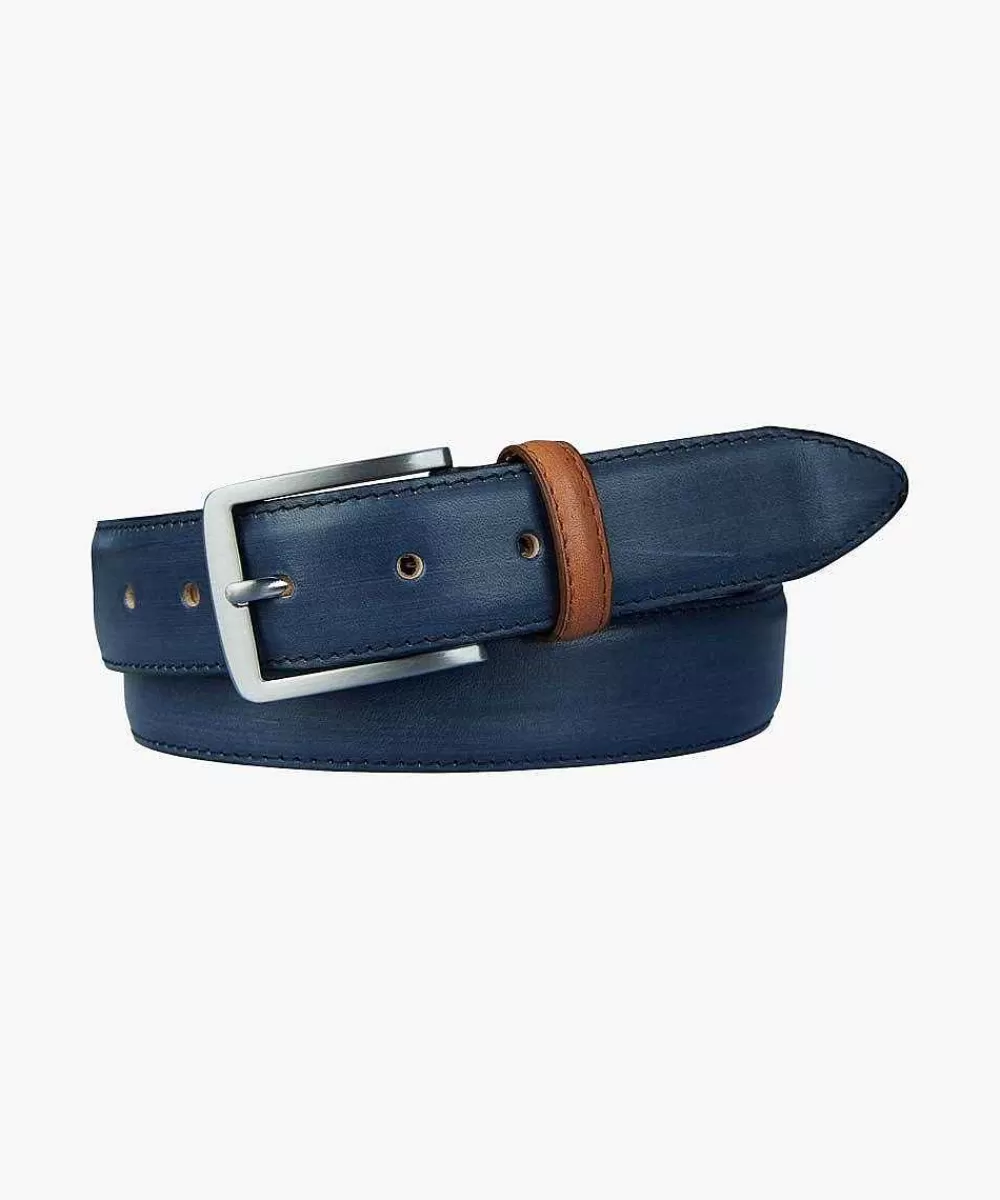 Profuomo Navy Contrast Loop Riem> Riemen