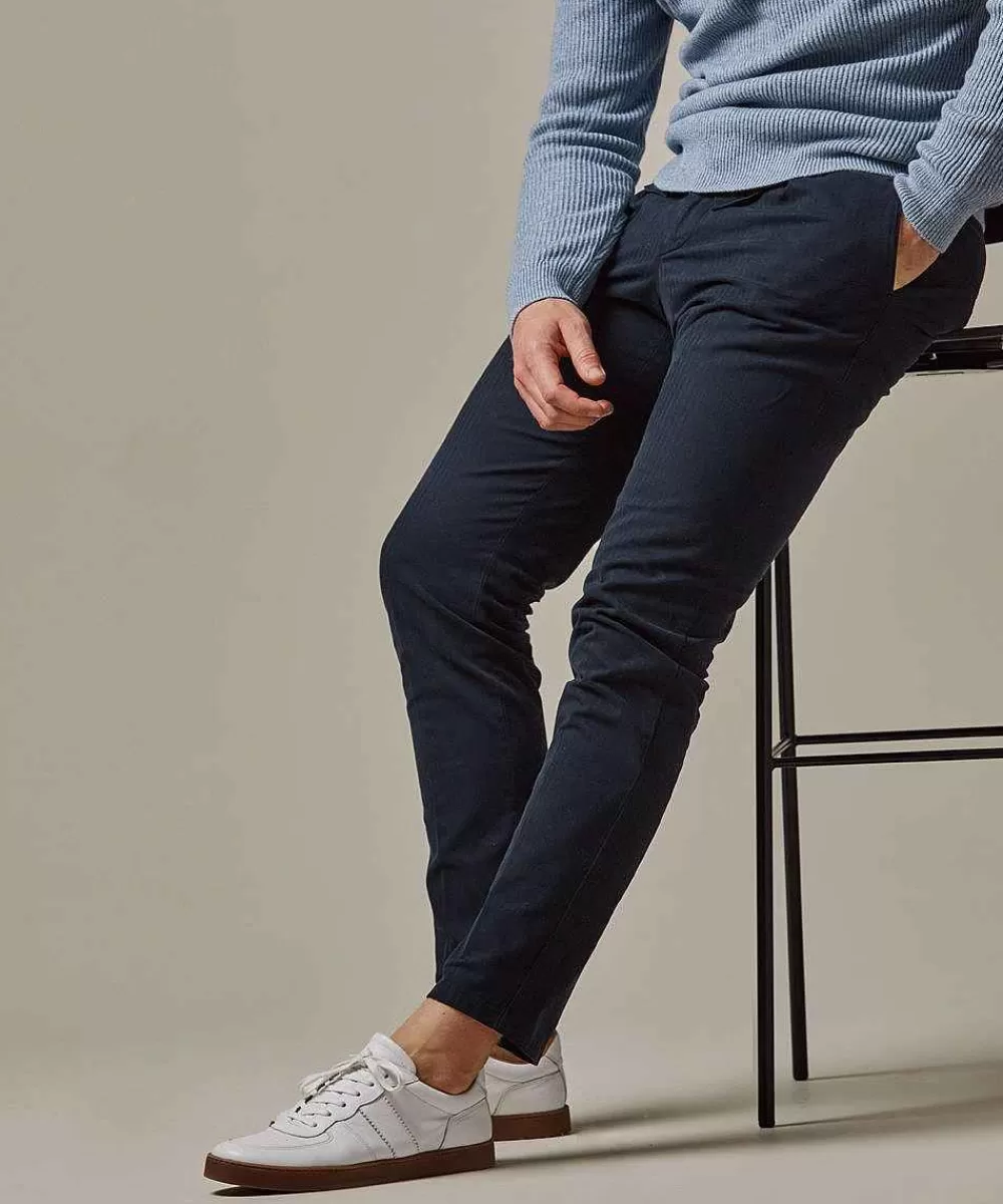 Profuomo Off White Herringbone Sportcord> Sportcord Broeken