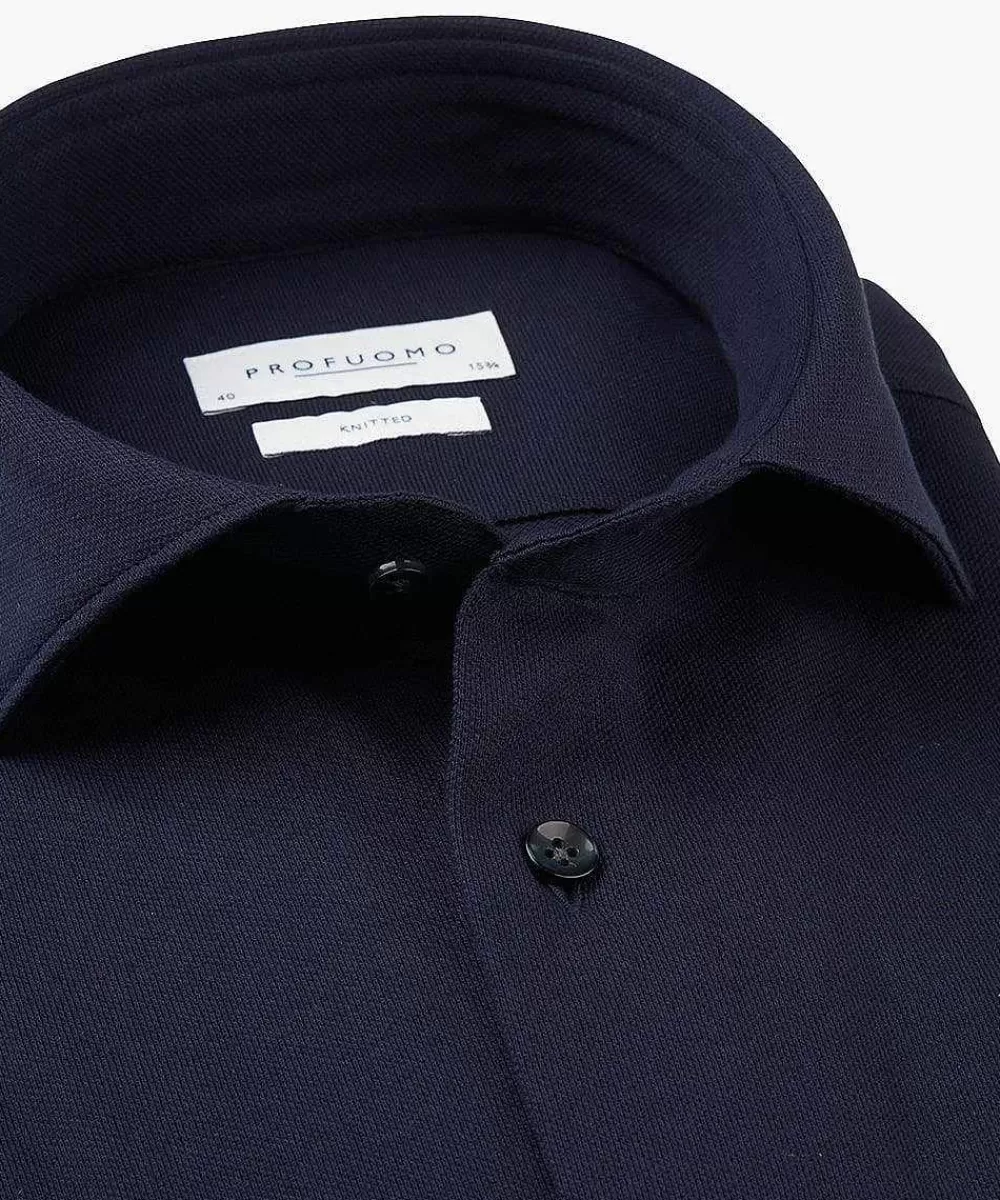 Profuomo Supima Knitted Overhemd> The Knitted Shirt