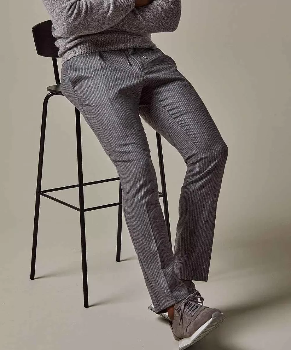 Profuomo Wol Flanel Sportcord> Sportcord Broeken