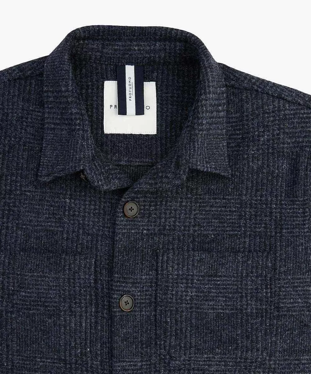 Profuomo Wol Knitted Overshirt> Overshirts